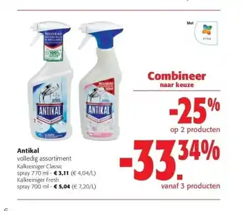 Colruyt Antikal kalkreiniger fresh spray 700 ml aanbieding