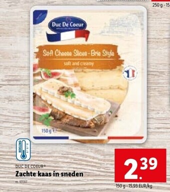 Lidl Zachte kaas in sneden aanbieding