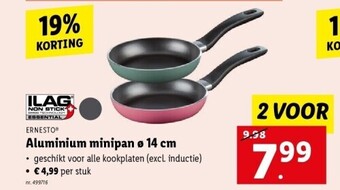 Lidl Aluminium minipan ø 14 cm aanbieding