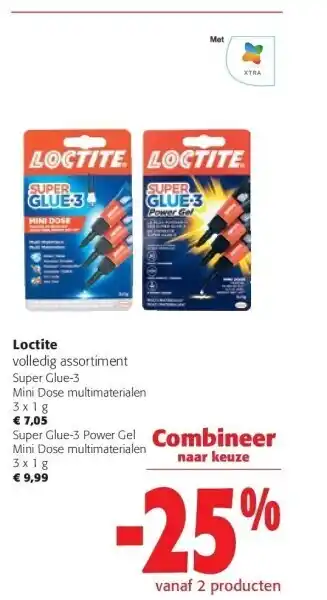 Colruyt Loctite volledig assortiment super glue-3 aanbieding
