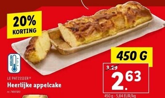 Lidl Heerlijke appelcake aanbieding