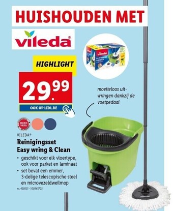 Lidl Reinigingsset easy wring & clean aanbieding