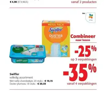 Colruyt Swiffer duster plumeau 18 stuks aanbieding