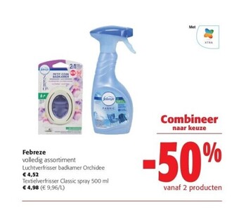 Colruyt Febreze textielverfrisser classic spray 500 ml aanbieding