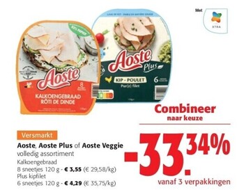 Colruyt Aoste kalkoengebraad 8 sneetjes 120 g aanbieding