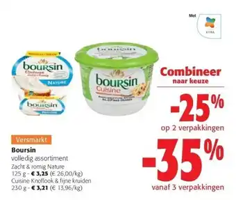 Colruyt Boursin zacht & romig nature 125 g aanbieding