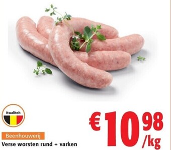 Colruyt Verse worsten rund + varken aanbieding