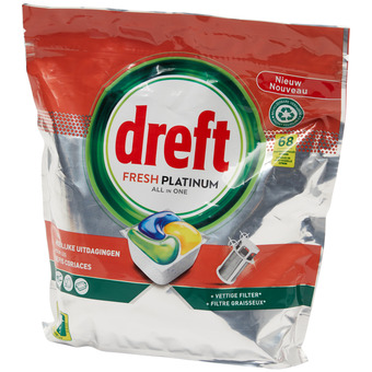 Dreft fresh platinum vaatwastabletten all in one
