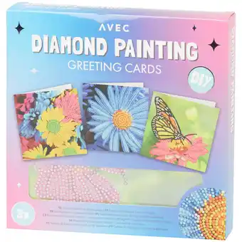 Action Avec diamond painting wenskaarten aanbieding