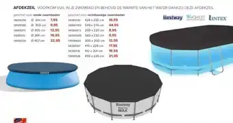 Euroshop Afdekzeil voorkom vuil in je zwembad en behoud aanbieding