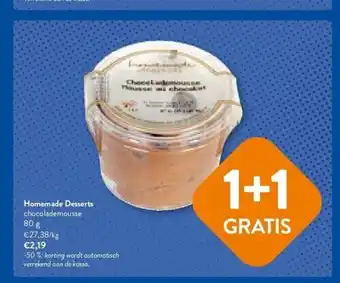 OKay Homemade desserts chocolademousse 80 g aanbieding