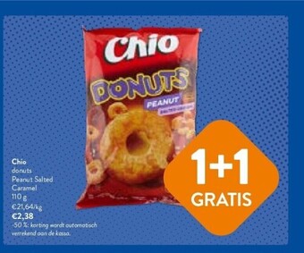 OKay Chio donuts peanut salted caramel 110 g aanbieding