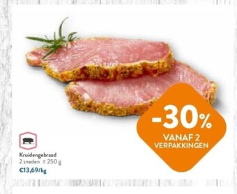 OKay Kruidengebraad 2 sneden ± 250 g aanbieding