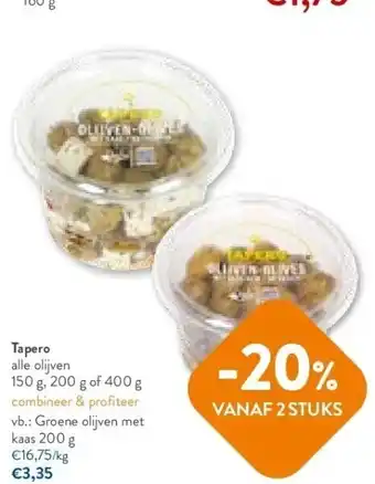 OKay Tapero alle olijven 150 g, 200 g of 400 g aanbieding