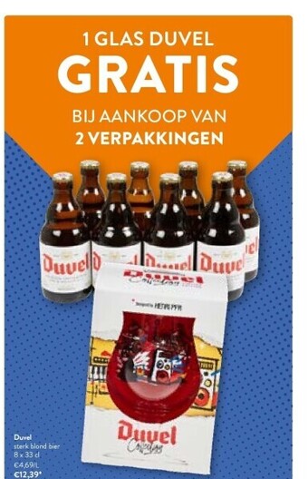 OKay Duvel sterk blond bier 8 x 33 cl aanbieding