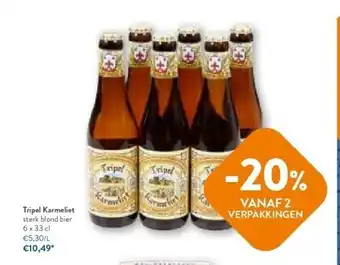 OKay Tripel karmeliet sterk blond bier 6 x 33 c aanbieding