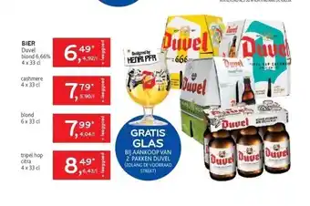 Alvo Bier duvel blond 6,66% 4 x 33 cl aanbieding