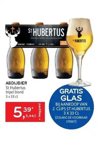 Alvo Abdijbier st hubertus tripel blond 3 x 33 cl aanbieding