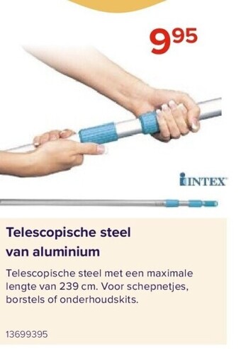Euroshop Telescopische steel van aluminium aanbieding