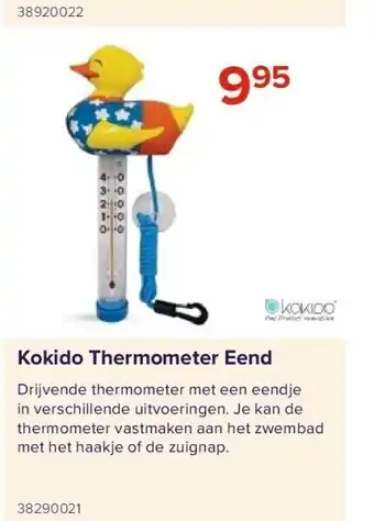 Euroshop Kokido thermometer eend aanbieding