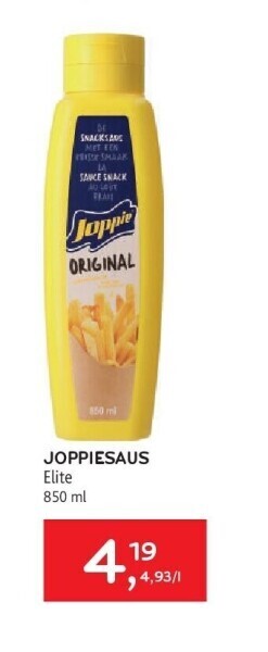 Joppiesaus elite 850 ml