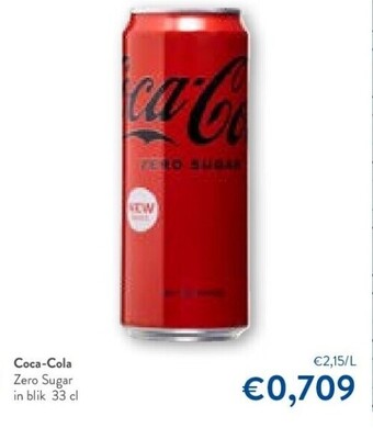 OKay Coca-cola zero sugar in blik 33 cl aanbieding