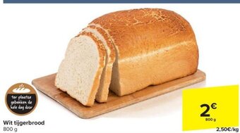 Carrefour Market Wit tijgerbrood 800 g aanbieding