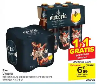 Carrefour Market Bier Victoria 2 x (4 x 33 cl) aanbieding