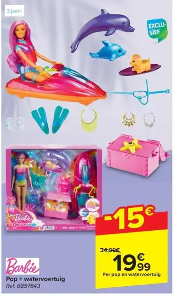 Barbie Pop + watervoertuig