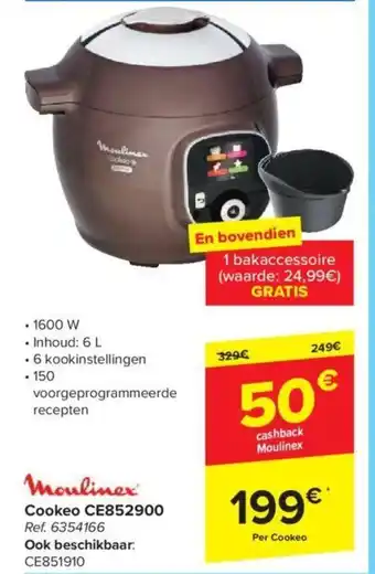 Carrefour Market Cookeo CE852900 aanbieding