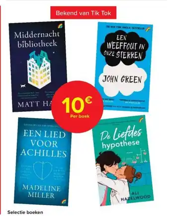 Carrefour Market Selectie boeken, Per boek aanbieding