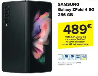 Carrefour Market SAMSUNG Galaxy ZFold 4 5G 256 GB aanbieding