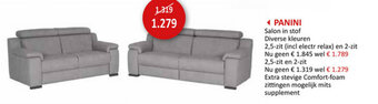 Weba Panini Salon in stof aanbieding