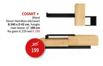 Cosmit Wand B240xD42cm