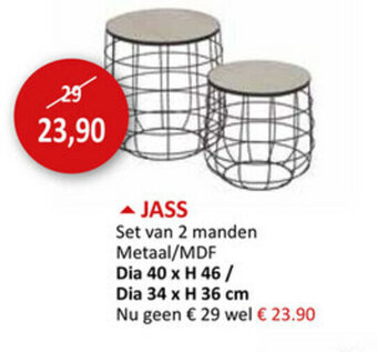 Weba Jass Set van 2 manden aanbieding
