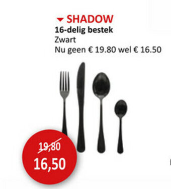 Shadow 16-delig bestek