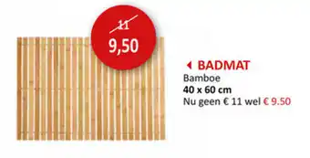 Weba Badmat Bamboe 40x60cm aanbieding