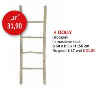 Dolly Droogrek B50xD5xH150cm