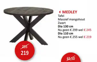 Weba Medley Tafel Dia130cm aanbieding