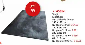 Yogini Tapijt Microfiber 135x190cm