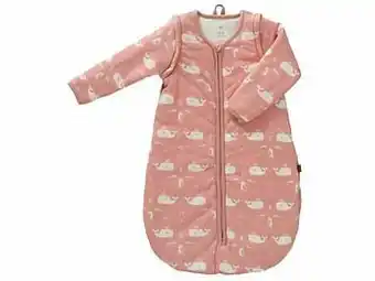 Multi bazar Fresk Slaapzak 60 Cm Interlock Met Lichte Voering Whale Mellow Rose aanbieding