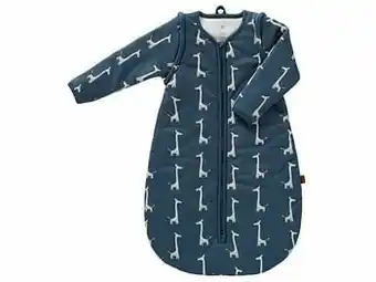 Multi bazar Fresk Slaapzak 60 Cm Interlock Met Lichte Voering Giraf Indigo Blue aanbieding