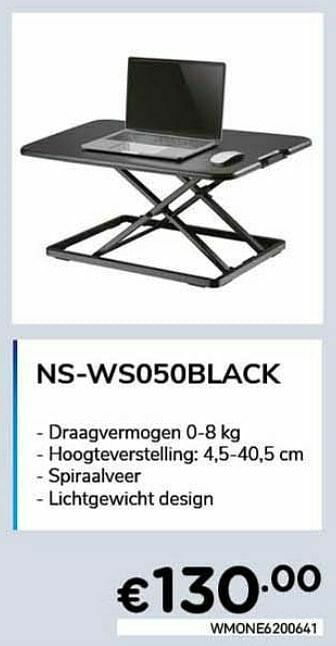 CompuDeals Newstar laptop stands + meer ns-wso5oblack aanbieding