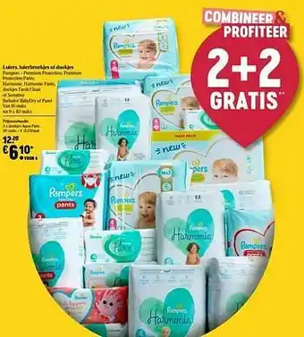 Delhaize Pampers doekjes aqua pure aanbieding