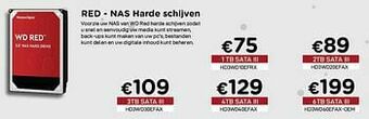 Western digital red - nas harde schijven