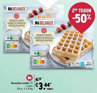 Delhaize Brusselse wafels aanbieding