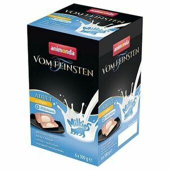 Zooplus 6x100 g Adult Milkies Animonda vom Feinsten Natvoer Kat aanbieding
