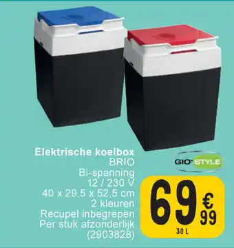 Cora Elektrische koelbox BRIO Bi-spanning 12/230 V 30L aanbieding
