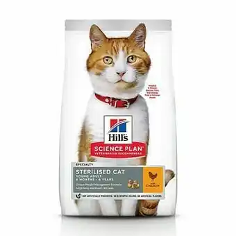 Zooplus 1,5kg Young Adult Sterilised Cat Kip Hill’s Science Plan Kattenvoer aanbieding