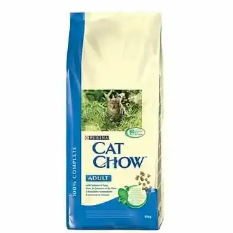 Zooplus 2x15kg Adult Zalm en Tonijn Cat Chow Kattenvoer aanbieding